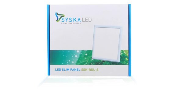 Syska Slim Recessed Panel Light 12W Square