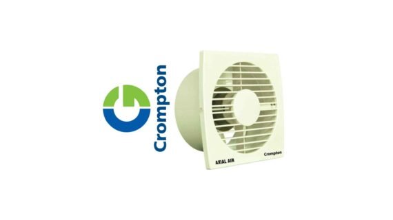 Crompton Axial Air 4'' 100MM-White Exhaust Fan