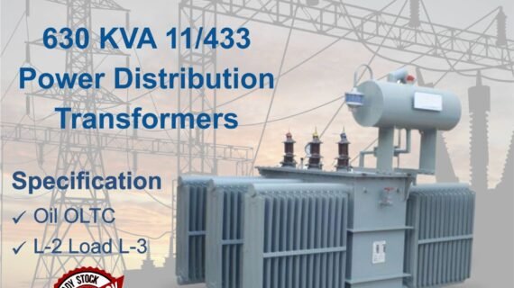11kV 630 kVA OIL TYPE DISTRIBUTION TRANSFORMER- IS1180-L1/L2