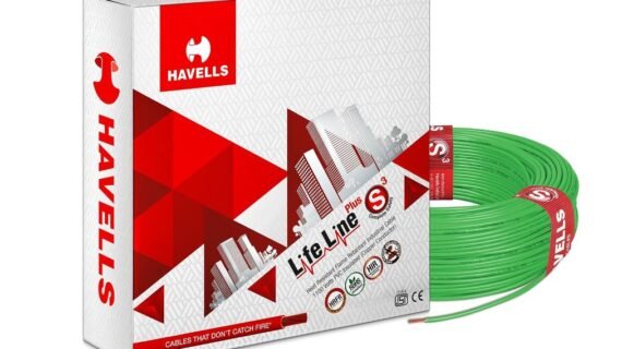 Havells Lifeline Cable WHFFDNGA1X75 0.75 sq mm Wire (Green)