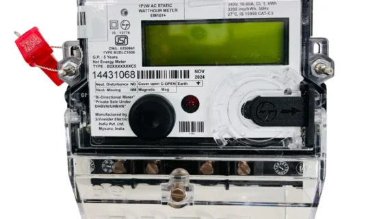 DHBVN L&T 10-60A Single Phase Bi-directional Solar Net Energy Meter