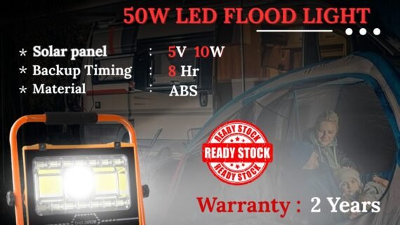 Portable 50 W LED Solar Flood Light