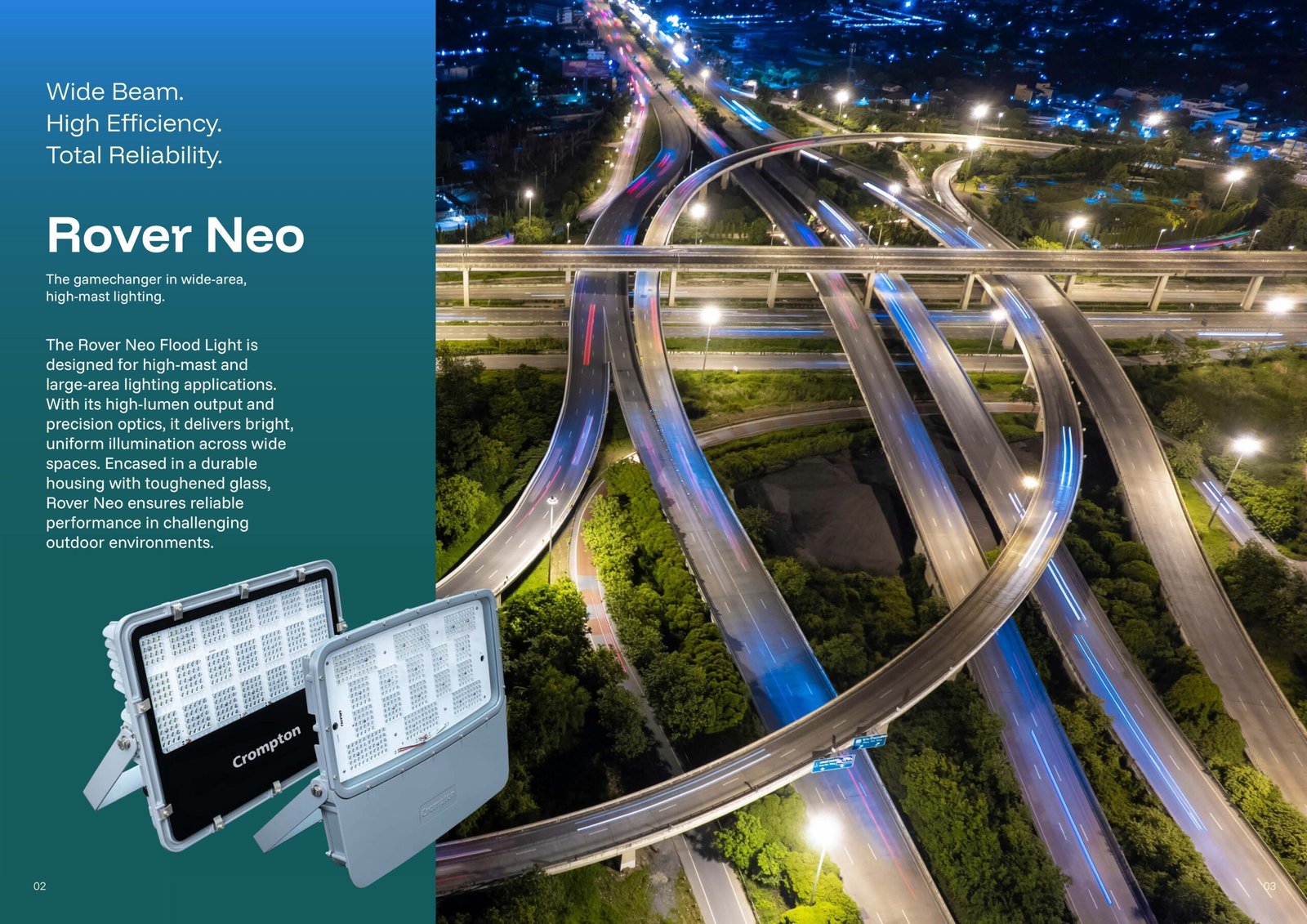 Crompton 400W Flood Light Rover Neo