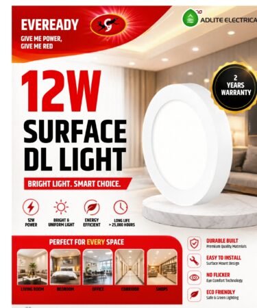 Eveready 12W Surface Panel Light Round