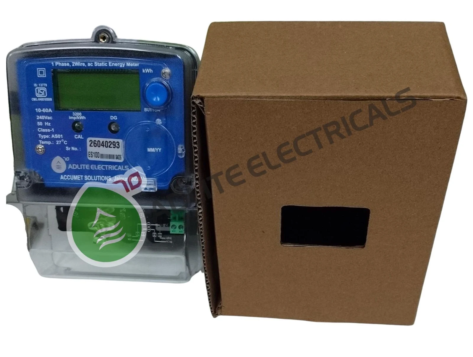 ADLITE 10-60A Single Phase Prepaid Meter