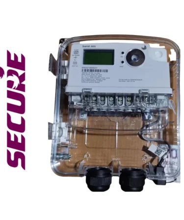 Secure Saral 10-100A Bi-Directional/Three Phase Net Energy Meter (For Haryana Approved)