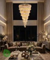 Ceramic Double Height Chandelier