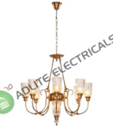 Bellamy Gold Clear Glass Chandelier