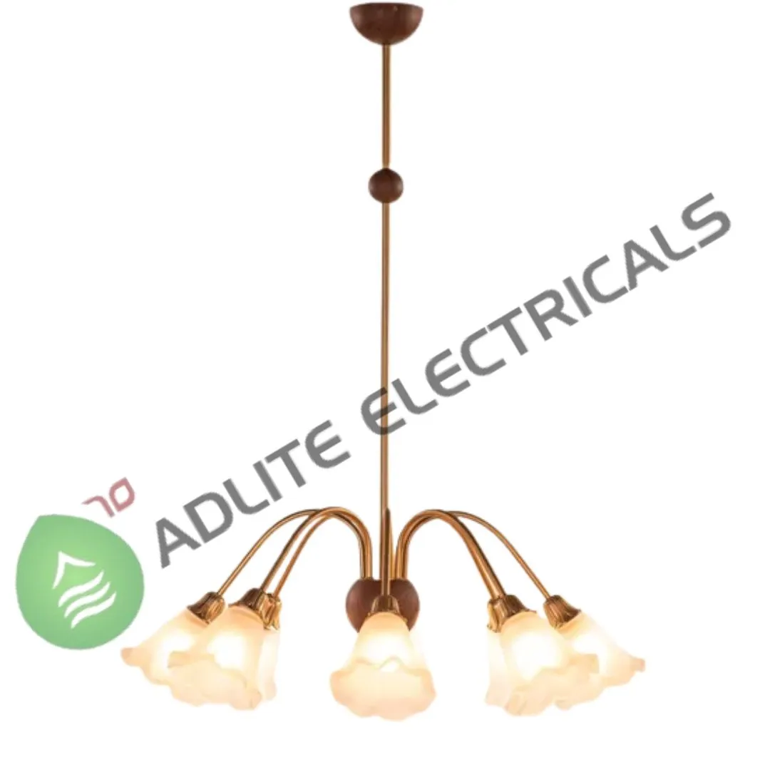 Nerina Gold & White Frosted Glass Chandelier Nerina Gold & White Frosted Glass Chandelier