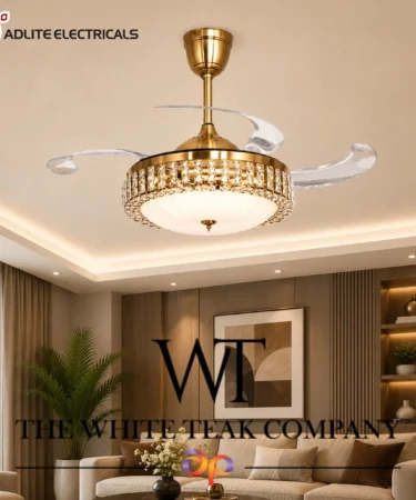 Fly Far Crystal Chandelier Ceiling Fan
