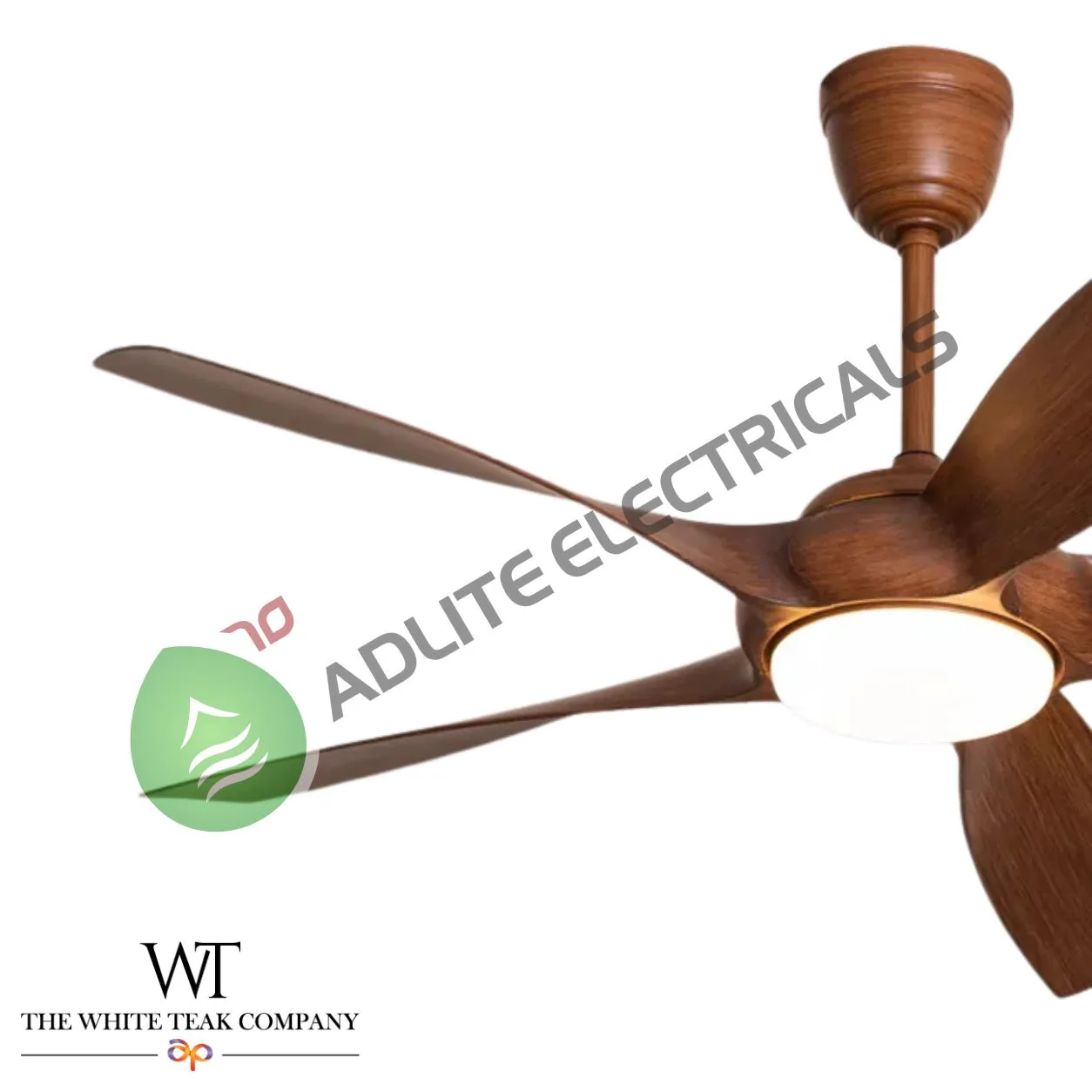 Redwood City Designer LED Ceiling Fan (WhiteTeak by Asian Paints)