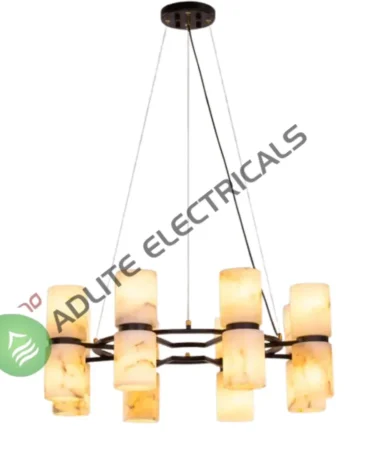 In Another Time Black Alabaster Chandelier