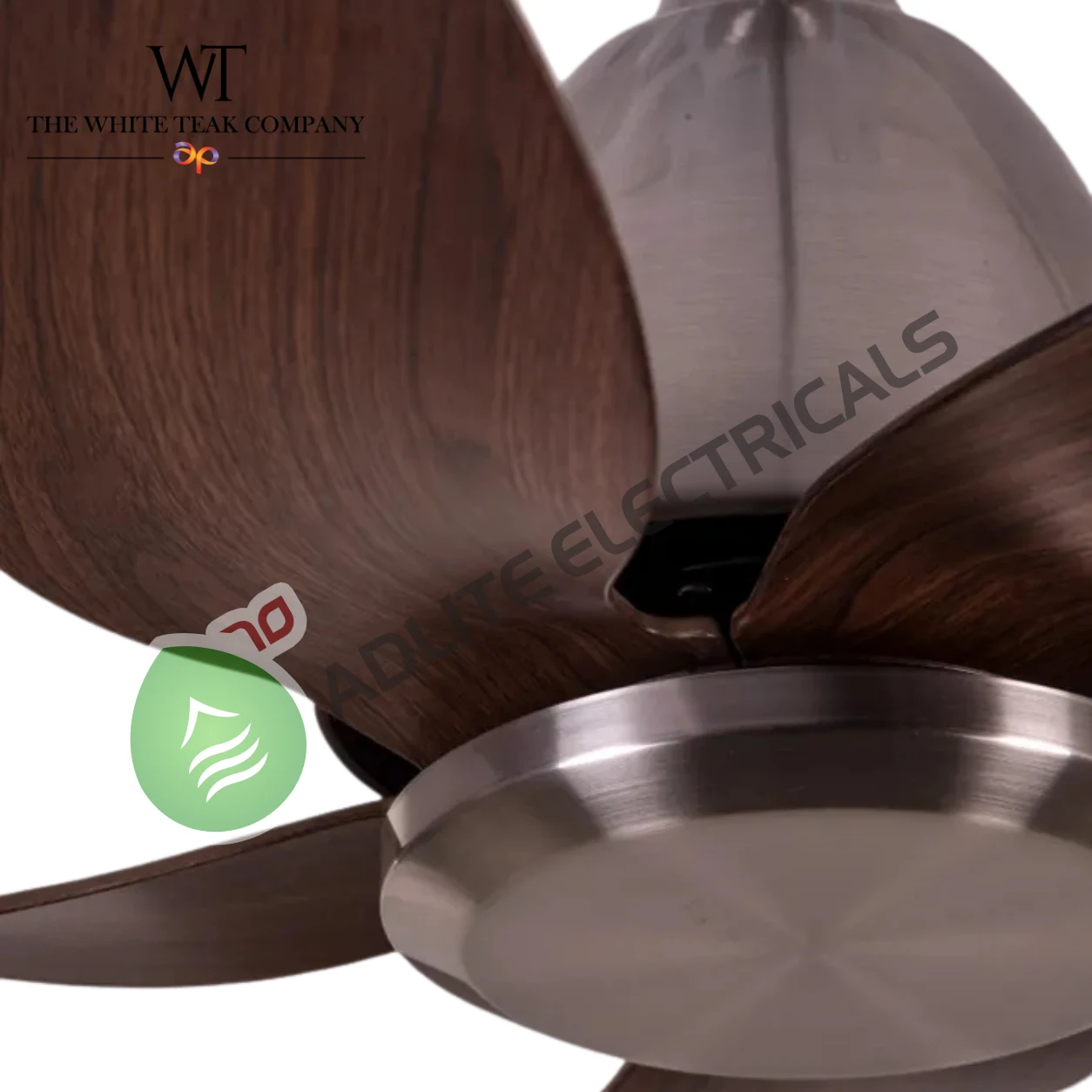 Piccadilly Circus Designer Ceiling Fan (WhiteTeak by Asian Paints)
