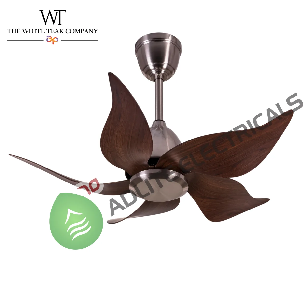 Piccadilly Circus Designer Ceiling Fan (WhiteTeak by Asian Paints)